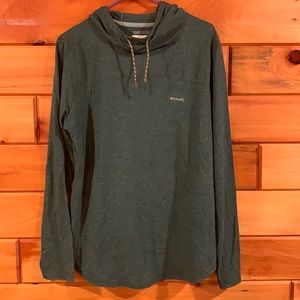 Columbia scowl neck hoodie long sleeve